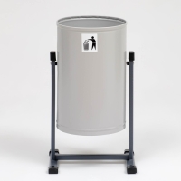 Урна уличная &laquo;Уралочка Бюджет&raquo; 21 л, 35 х 55 х 26,5 см, серая, бак 0,6 мм