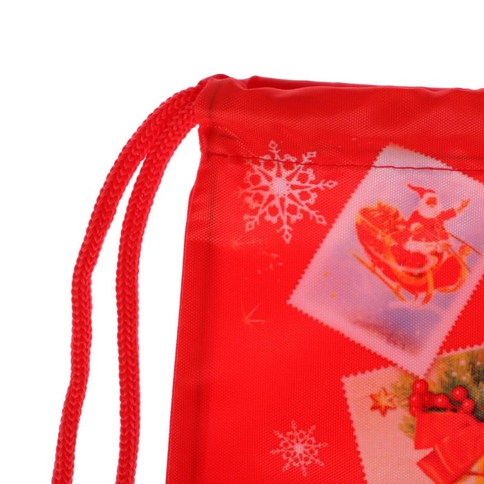 Новый год. Сумка под сладости 290 х 340 мм, &laquo;С Новым годом&raquo;, посылка (мягкий полиэстер плотностью 210D)