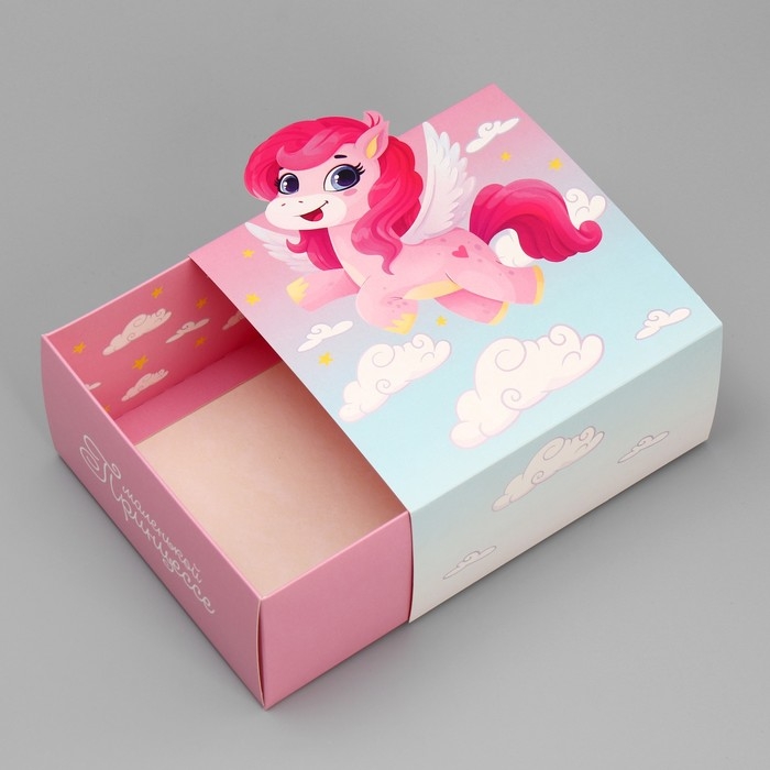 Коробка подарочная складная, упаковка, &laquo;Маленькой принцессе&raquo;, 15 х 15 х 8 см