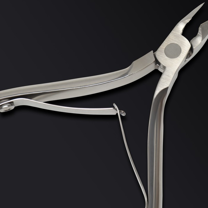 Кусачки маникюрные для кутикулы &laquo;Premium&raquo;, двойная пружина, 10 см, длина лезвия - 8 мм, на блистере, цвет серебристый