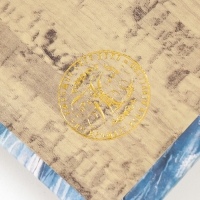 Сейф-книга дерево кожзам "Волна. Акварель. Золото" 27х18х7 см