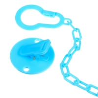 Держатель для соски - пустышки &laquo;Джентльмен&raquo;, на цепочке, цвет голубой