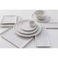 Блюдо фарфоровое для подачи Magistro Slate, 27,5&times;27,5 см, цвет белый