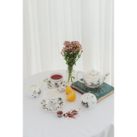 Чайная пара фарфоровая &laquo;Безумное чаепитие&raquo;, 440 мл, блюдце d=17 см