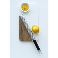 Тёрка для сыра Доляна Venus, 35,5&times;8 см, с ручкой, цвет чёрный