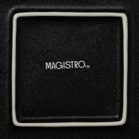 Блюдо фарфоровое для подачи Magistro Pietra lunare, 21&times;21 см, цвет чёрный