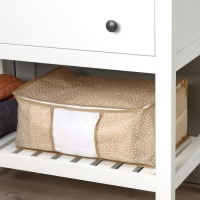 Кофр для хранения вещей Доляна Points, ПВХ окно, 45&times;30&times;20 см, цвет бежевый