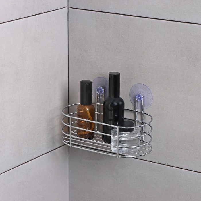 Полка на вакуумных присосках Доляна, 20&times;10&times;10 см