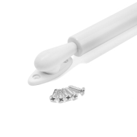 Газовый лифт ТУНДРА GG060WH, 60N, с доводчиком, цвет белый