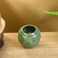 Аромалампа &laquo;Шар&raquo;, 9&times;9&times;8 см, керамика, салатовая