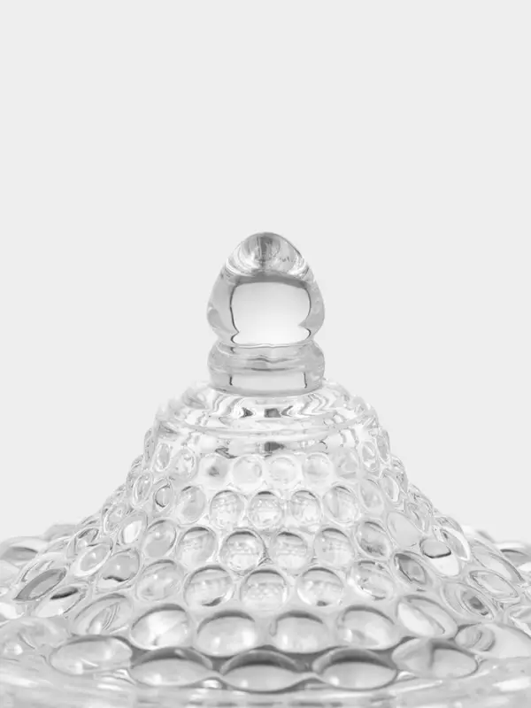 Конфетница с крышкой "Икринка" 7,5х9,5 см, прозрачная