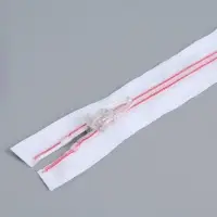 Молния &laquo;Спираль&raquo;, №5, разъёмная, замок автомат, 50 см, белая, розовая