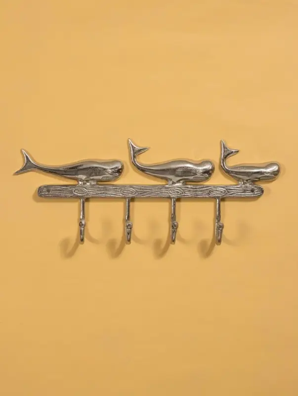 Крючки настенные "Три кита" 47х5х18 см, алюминий