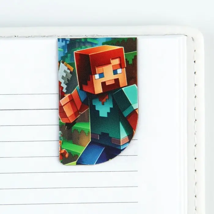 Закладки магнитные для книг, 4 шт &laquo;Пиксели&raquo;