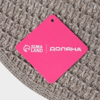 Салфетка сервировочная на стол Доляна &laquo;Кастилия&raquo;, d=38 см, цвет серый