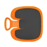 Санки-ледянки с мягкой сидушкой &laquo;Вираж&raquo;, оранжевые, 39&times;37см