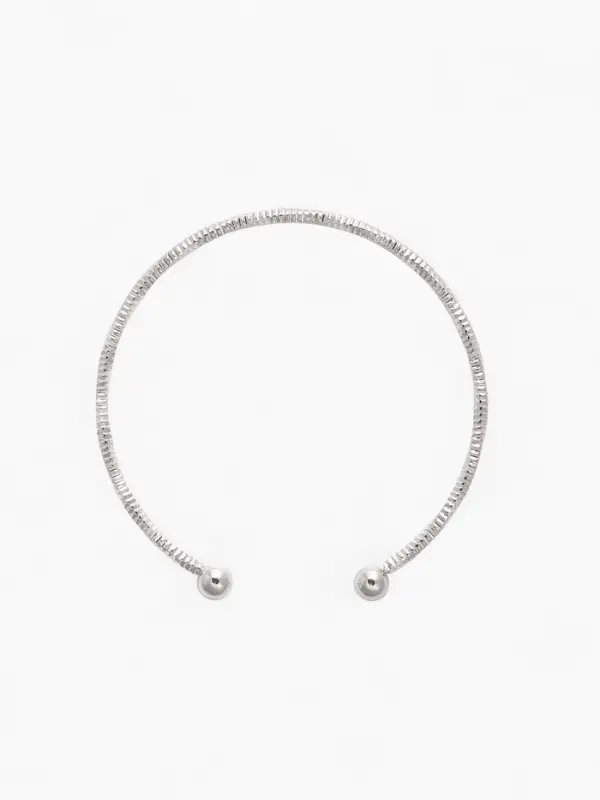 Набор 2 предмета: чокер, браслет &laquo;Обруч&raquo; сердце, цвет серебро