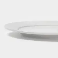 Тарелка Hanna Kn&ouml;vell, d=20 см, с бортом, фарфор, белая