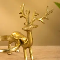 Подсвечник на 3 свечи &laquo;Оленята&raquo;, 29&times;8&times;13 см, алюминий