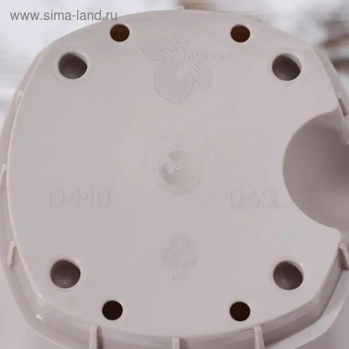 Горшок для цветов с прикорневым поливом Amsterdam, 0,65 л, цвет молочный шоколад