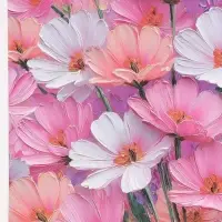 Бумага упаковочная глянцевая &laquo;Цветы&raquo;, 50 &times; 70 см