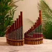 Сувенирный музыкальный инструмент "Флейта" 30х5х18 см МИКС