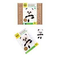 Игрушка брелок &laquo;Панда&raquo;, валяние шерстью