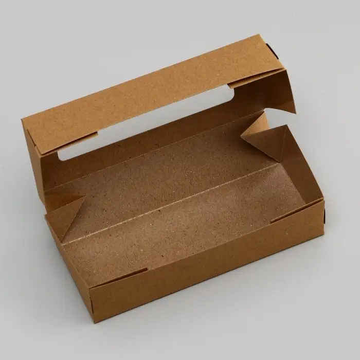 Коробка складная, крафт, 17&times;7&times;4 см, 0.5 л