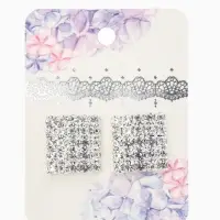 Серьги со стразами "Квадрат" 15*15мм, цвет белый в серебре