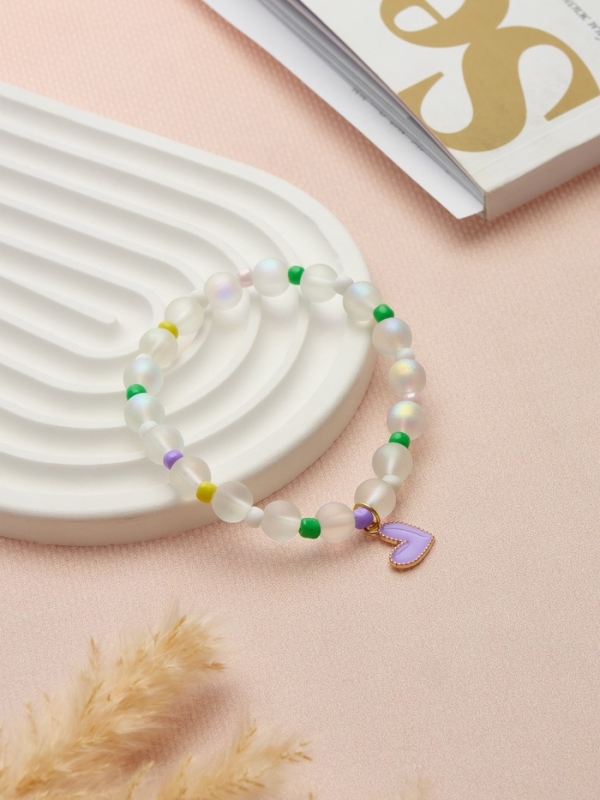 Браслет детский &laquo;Выбражулька&raquo; кошачий глаз бусина 8 мм, разноцветный