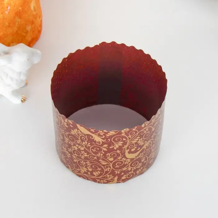 Форма бумажная для кулича &laquo;Райский сад&raquo;, 110&times;85 мм