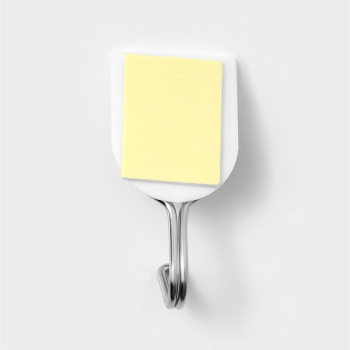 Крючки самоклеящиеся Доляна &laquo;Классика&raquo;, 6 шт, цвет белый