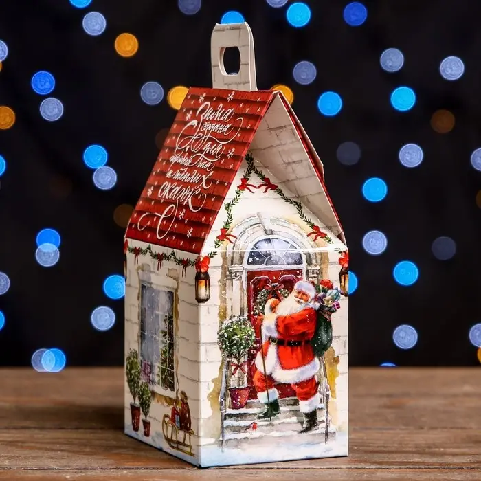 Подарочная коробка &laquo;Домик Тёплая сказка&raquo;,9.1&times;7&times;15.7 см