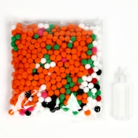 Картина помпонами &laquo;Милый котик&raquo;, 20 х 20 см