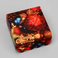 Коробка для печенья, &laquo;Мир полон чудес&raquo;, 7&times;7&times;3 см, Новый год