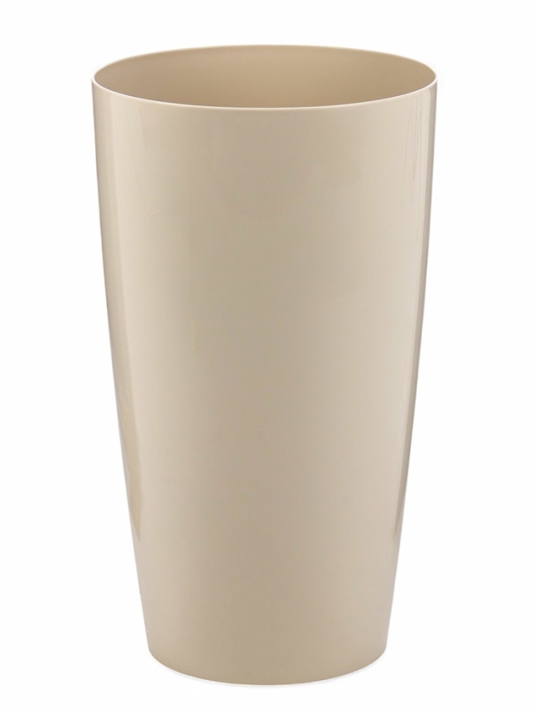 Кашпо "Рондо" 35л (со вставкой 15л), бежевый