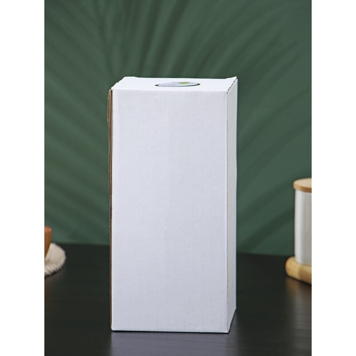 Банки стеклянные для хранения сыпучих продуктов BellaTenero &laquo;Эко&raquo;, 300 мл, 10,2&times;21,5 см, с бамбуковой крышкой, 4 шт