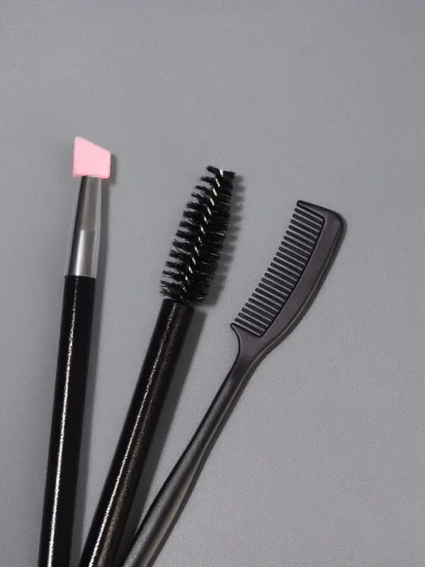 Набор для макияжа бровей и ресниц, 2 предмета: щеточка-лайнер и расчёска, 14&plusmn;1 см