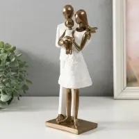 Фигурка полистоун &laquo;Папа, мама и дочь&raquo;, 10&times;6.5&times;24.5 см