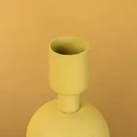 Подсвечник на 1 свечу текстурный "Оливковый" с 3 сферами 10х10х25 см