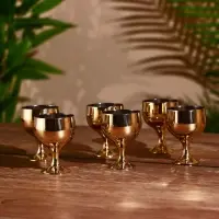 Набор 6 рюмок на подносе 24х17 см