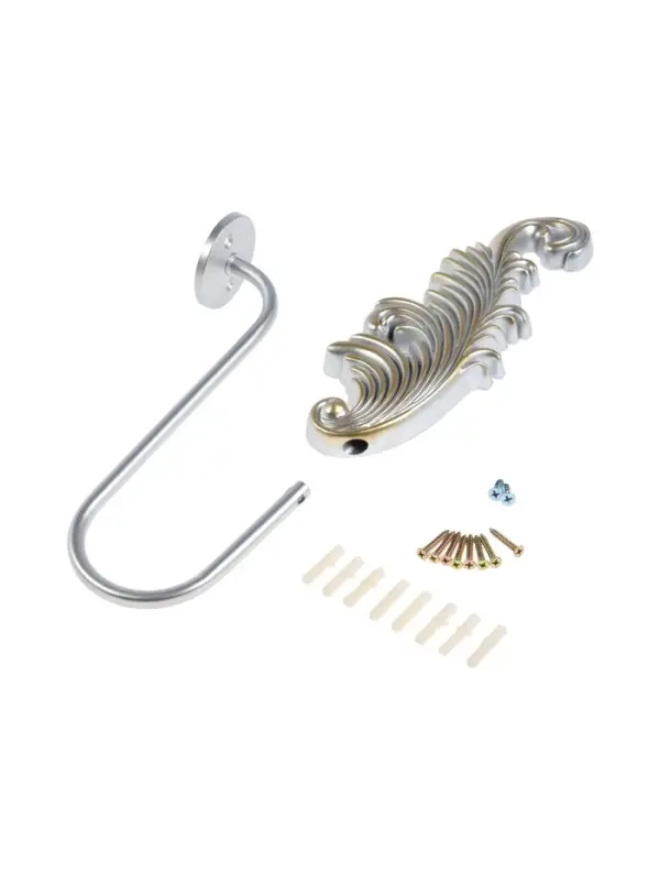 Крючок для штор CAPPIO KS042, цвет серебро с золотом, набор 2 шт