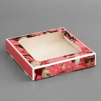 Коробка подарочная сборная с окном, упаковка, &laquo;Прекрасных моментов&raquo;, 16&times;16&times;3 см