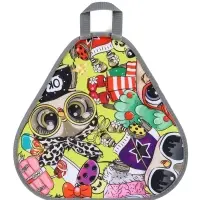 Ледянка мягкая треугольная Sova, лимонный, рисунок МИКС