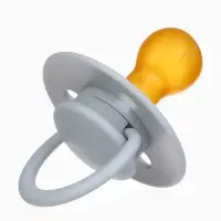 Набор классических пустышек, 2 шт., латекс, серый/серо-синий, в контейнере, от 6 мес., M&B