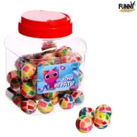 Мяч каучуковый, попрыгунчик &laquo;Хочу играть&raquo;, в банке, 50 шт