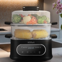 Пароварка электрическая с таймером КТ-6468 - 1000 Вт