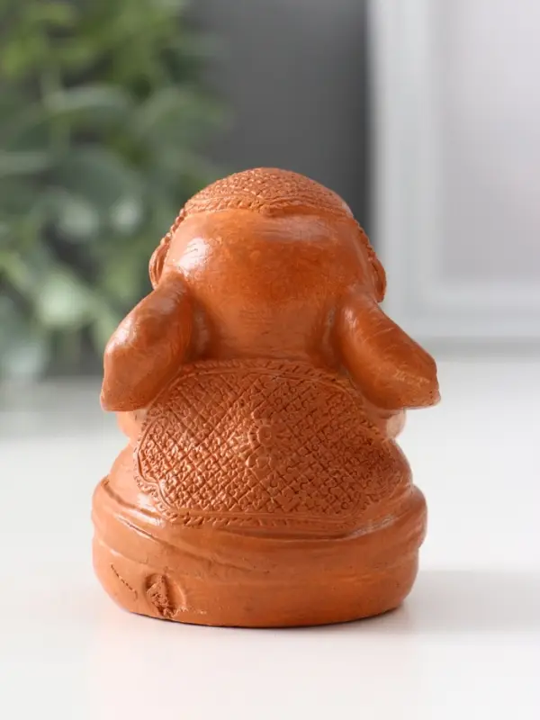 Фигура &laquo;Слон ничего не говорю&raquo;, 7&times;5.5&times;6 см, красная глина