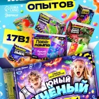 ЭВРИКИ Набор для опытов "Юный ученый", 17в1