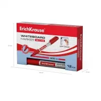 Маркер для доски ErichKrause W-110, 2,0 мм, круглый, красный